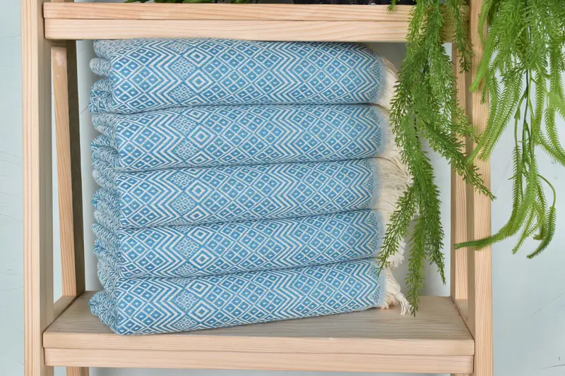 70x40 Cotton Diamond Towel, Sand-free towel, Monogrammed Turkish Towel, Bridesmaid Gift Towel, Home Decor Towel, Towel With Name, Housewarming Gift - 2