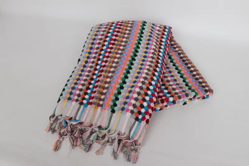 Wedding Gifts Towel, Luxury Turkish beach towel with fringe, Luxury towel, 68x36 Cotton Pom Pom Towel, Peshtemal, Bachelorette Party Favors - 5