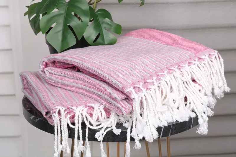 Bridesmaid Gift Towel, Personalized Bridesmaid Gift, Merry Christmas Gifts, 70x36 Cotton Striped Towel, Wedding Favors, Peshtemal Towel USA - 3