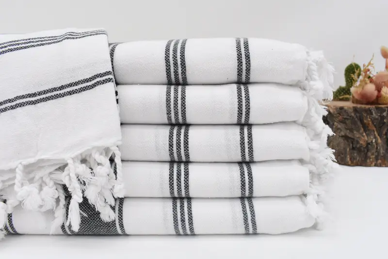 Bridesmaid Proposal Gift, 70x40 Cotton Striped Towel, Gift For Her, Monogrammed Beach Towel, Personalized Gifts, Best Friend Wedding Gift