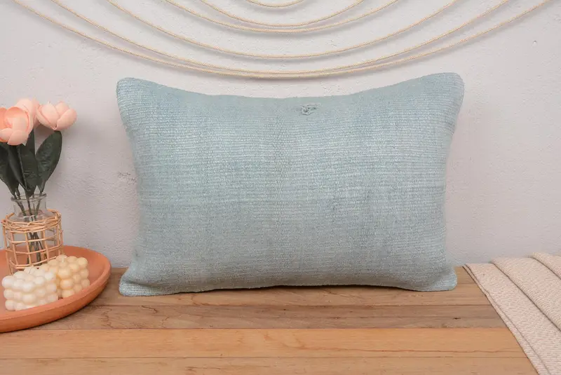 16x24 Green Cushion Case, Pillow Sham, Throw Kilim Pillow, Boho Pillow Sham Cover, Neutral Throw Pillow Sham, Kilim Pillow - 2