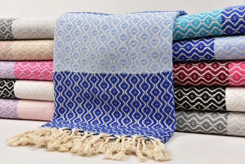 Custom Beach Towels, 70x40 Cotton Striped Towel, Yoga Towel, Bachelorette Party Gift, Valentines Day Gift, Organic towel, Custom Wedding Gifts - 2