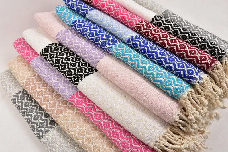Custom Beach Towels, 70x40 Cotton Striped Towel, Yoga Towel, Bachelorette Party Gift, Valentines Day Gift, Organic towel, Custom Wedding Gifts - 6