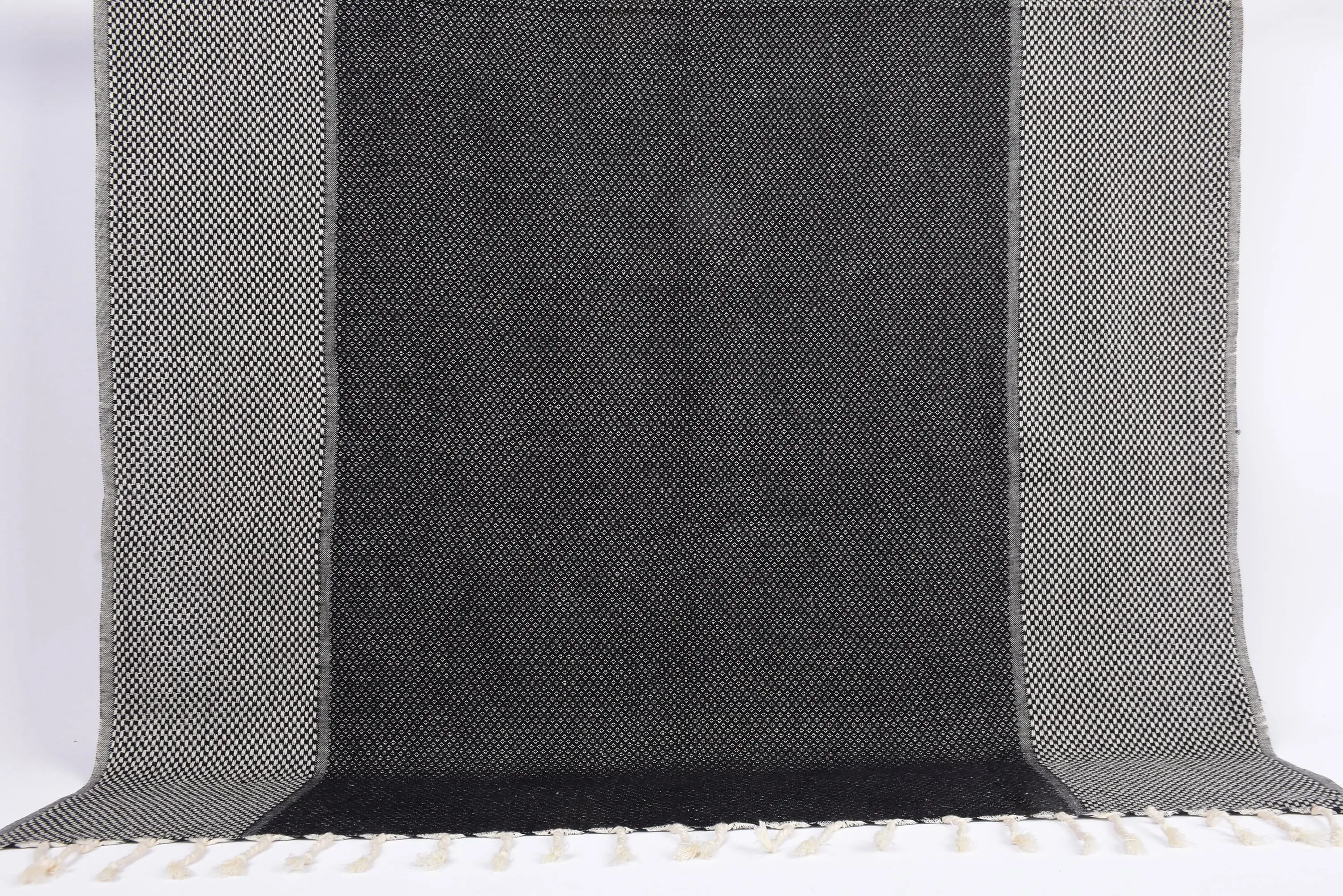 Bulk Order Towel, 63x38 inches Black Geometric Linen Towel, Custom Gift - 1