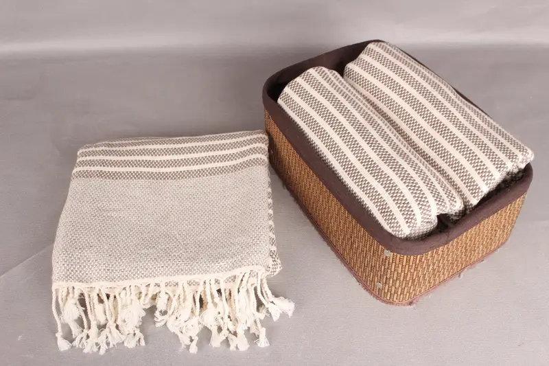 Organic towel, Travel Towel, Fringed Turkish peshtemal beach towel USA, Grandma Gift, 76x40 Cotton Striped Towel, Monogram Beach Towel, Travel towel - 5