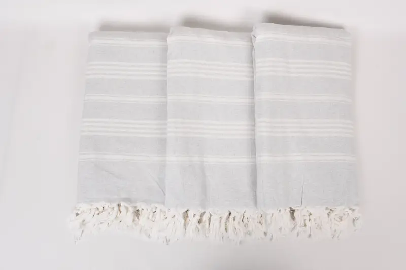 70x40 Cotton Striped Towel, Bridal Party Gifts, Quick-dry peshtemal, Organic cotton Turkish peshtemal towel, Gift For Him, Gym Towel, Custom Towel - 7