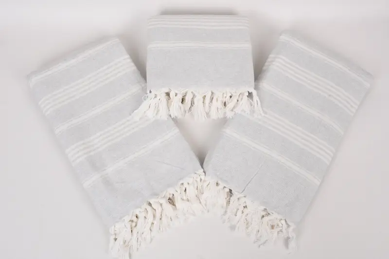 70x40 Cotton Striped Towel, Bridal Party Gifts, Quick-dry peshtemal, Organic cotton Turkish peshtemal towel, Gift For Him, Gym Towel, Custom Towel - 6