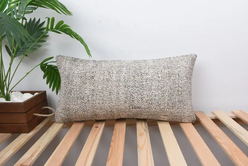 12x24 White Pillow, Pet Pillow Case, Hippie Throw Pillow Case, Ethnical Kilim Rug Pillow, Boho Pillow Sham Cover, Pillow Case, Home Decor Pillow - 1