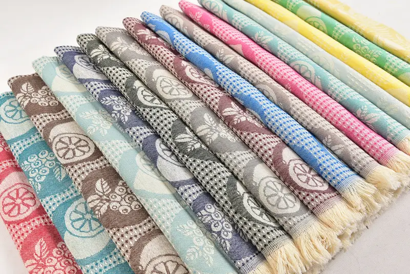 Turkish Towel Hand Towel, Small Bath Towels, Employee Gifts, Gym Towel, Handmade Gift, Personalized Hand Towel, 28x20 Cotton Fruits Patterned Towel - 6