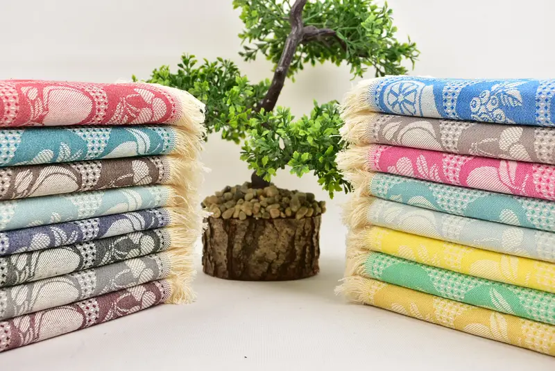 Turkish Towel Hand Towel, Small Bath Towels, Employee Gifts, Gym Towel, Handmade Gift, Personalized Hand Towel, 28x20 Cotton Fruits Patterned Towel - 3