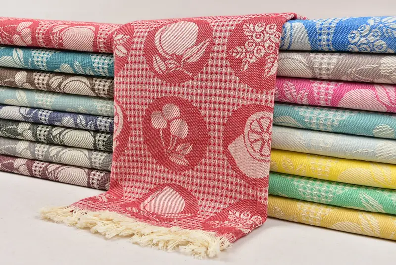 Turkish Towel Hand Towel, Small Bath Towels, Employee Gifts, Gym Towel, Handmade Gift, Personalized Hand Towel, 28x20 Cotton Fruits Patterned Towel - 2