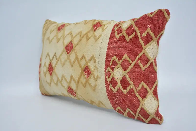 Antique Pillows, Boho Chic Cushion Case, Aesthetic Cushion Cover, Gift Pillow, Pillow Case, Vintage Pillow, 12x20 White Pillow Case - 4