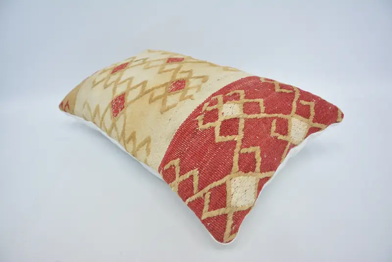 Antique Pillows, Boho Chic Cushion Case, Aesthetic Cushion Cover, Gift Pillow, Pillow Case, Vintage Pillow, 12x20 White Pillow Case - 6