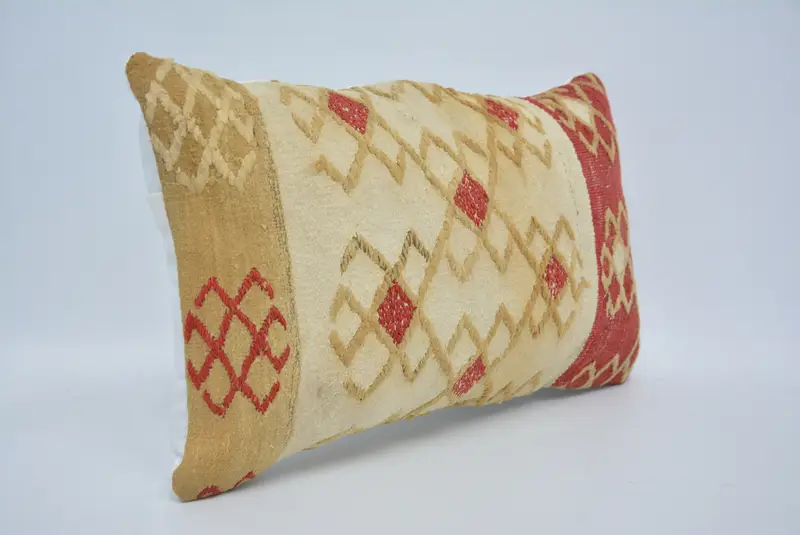 Antique Pillows, Boho Chic Cushion Case, Aesthetic Cushion Cover, Gift Pillow, Pillow Case, Vintage Pillow, 12x20 White Pillow Case - 3