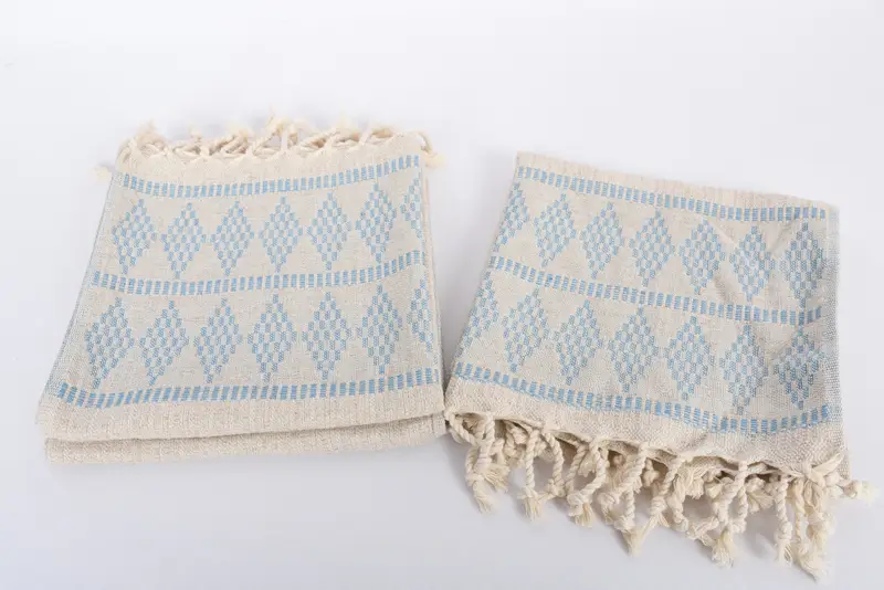 Personalized Hand Towel, Home Decor Gifts, Small Bath Towels, Gifts For Him, Monogram Hand Towel, Gift For Coworker, 40x20 Linen Kilim Design Towel - 7