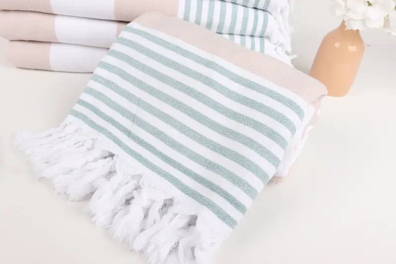 Personalized Gift, 68x36 Cotton Striped Terry Towel, Custom Gifts, Personalized Turkish Towel, Monogram Turkish Towel, Custom Towel Beach - 4