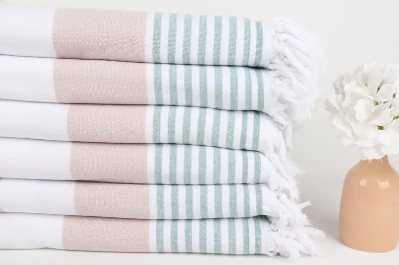 Personalized Gift, 68x36 Cotton Striped Terry Towel, Custom Gifts, Personalized Turkish Towel, Monogram Turkish Towel, Custom Towel Beach - 3