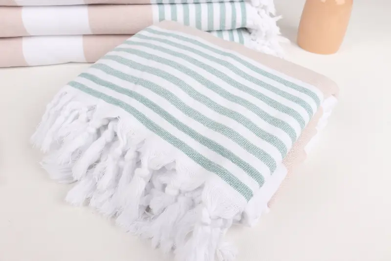 Personalized Gift, 68x36 Cotton Striped Terry Towel, Custom Gifts, Personalized Turkish Towel, Monogram Turkish Towel, Custom Towel Beach - 5