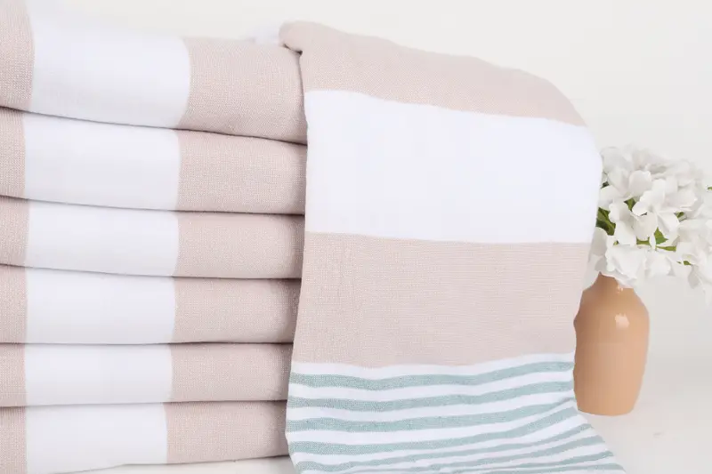 Personalized Gift, 68x36 Cotton Striped Terry Towel, Custom Gifts, Personalized Turkish Towel, Monogram Turkish Towel, Custom Towel Beach - 2