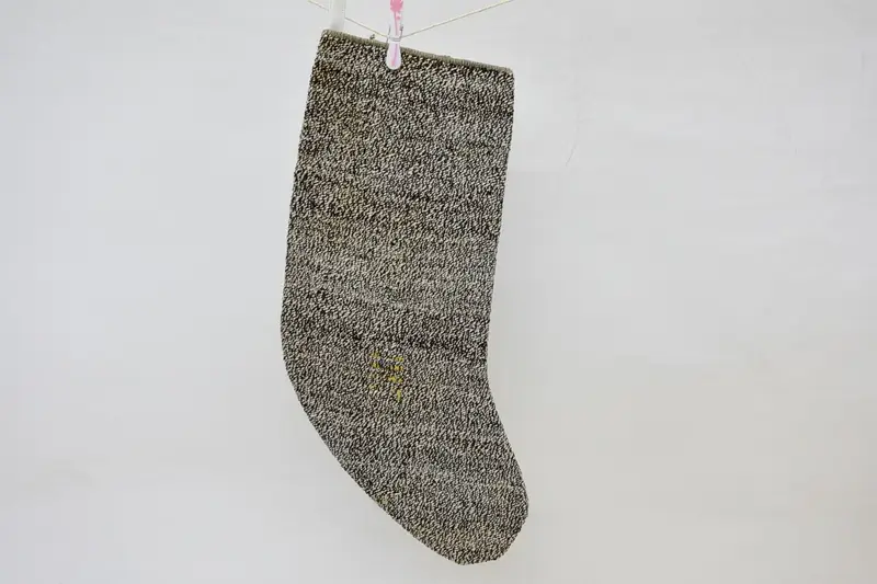 ブラウン & ベージュ クリスマス オーナメント ストッキング、お祝いの休日の装飾