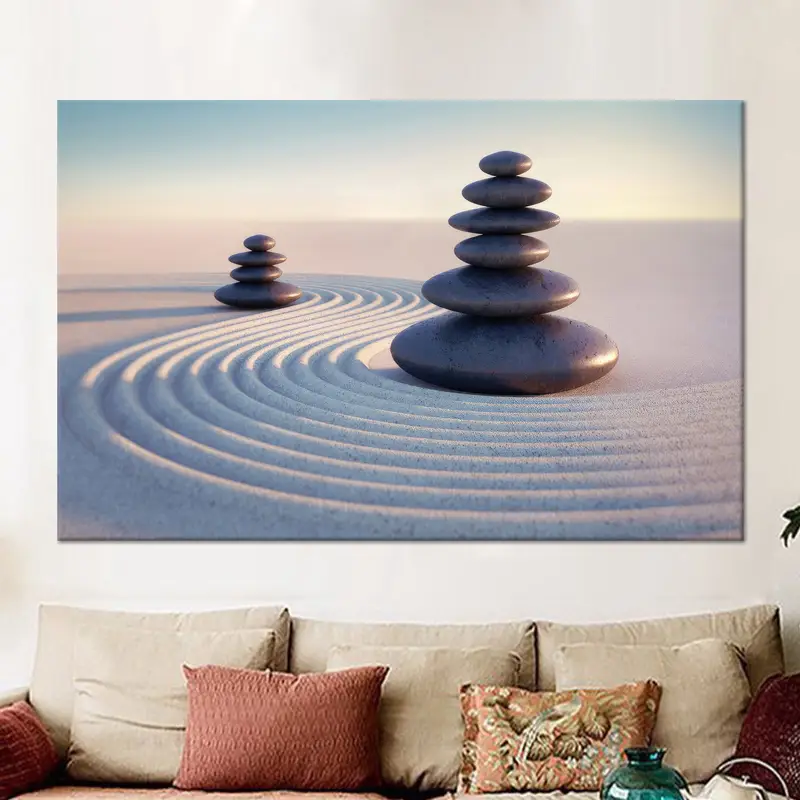 Modern Zen Canvas: Elevate Your Space with Tranquil Art