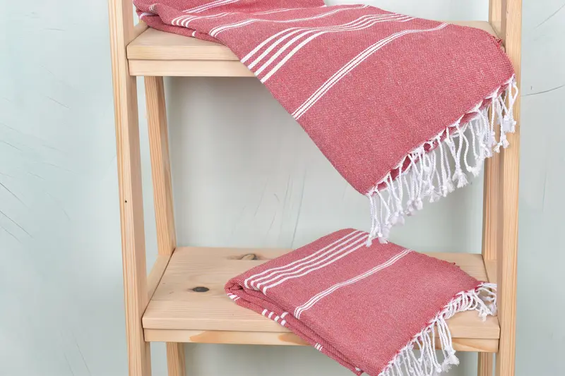 Custom Wedding Gift, Bachelor Gift, Organic towel, Handmade Turkish hammam towel, 70x40 Cotton Striped Towel, Housewarming Gift, Family Gift Basket - 5
