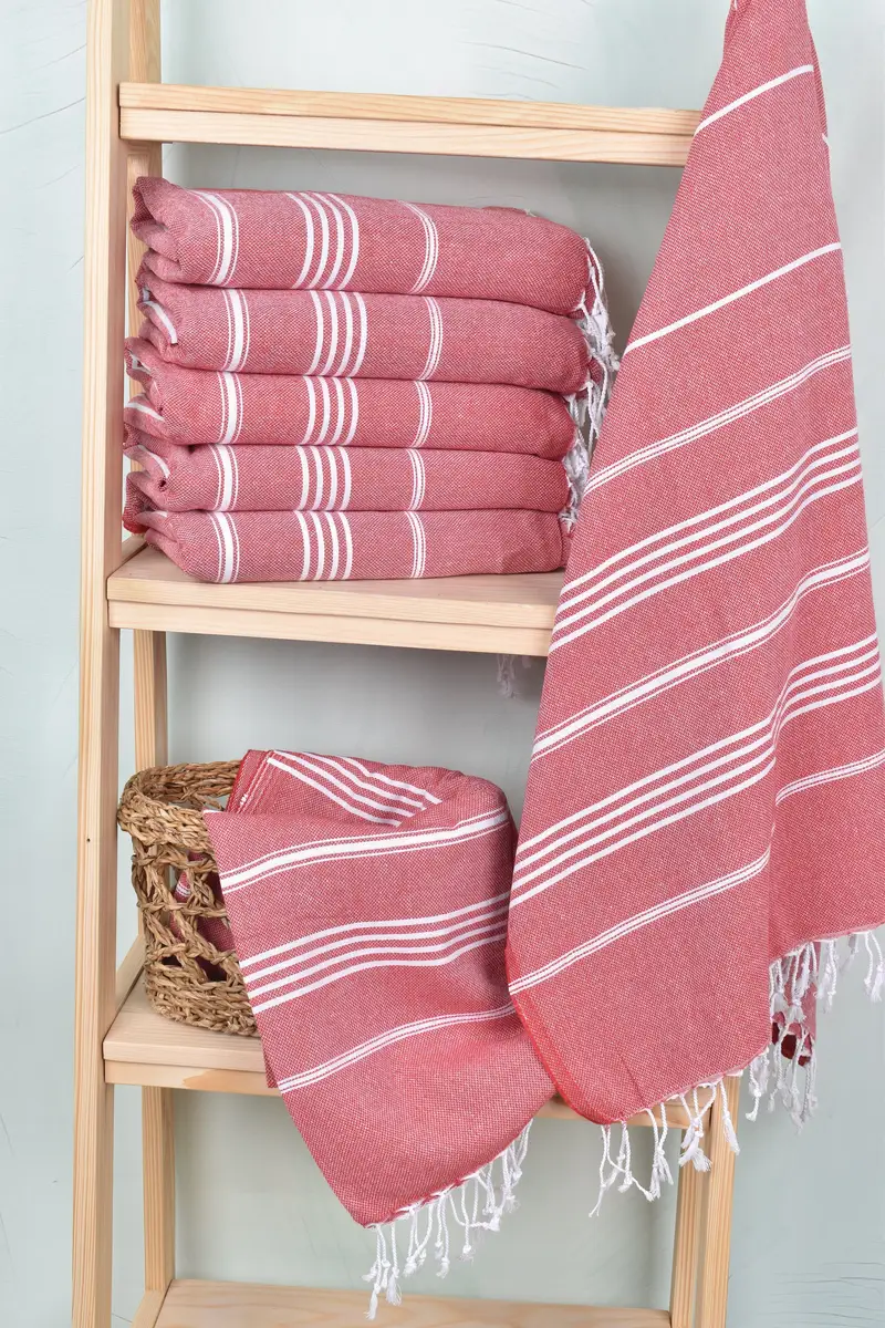 Custom Wedding Gift, Bachelor Gift, Organic towel, Handmade Turkish hammam towel, 70x40 Cotton Striped Towel, Housewarming Gift, Family Gift Basket - 3