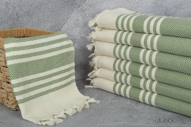 Kitchen Towel, Turkish Towel Hand Towel, Turkish Tea Towel, Gift For Him, 36x20 Cotton Herringbone Towel, Bachelorette Party Favors, Guest Towel - 3