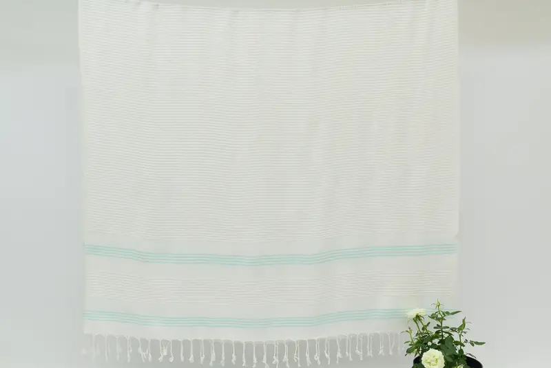 Personalized Gift For Him, Monogram Turkish Bath Towel, 68x36 Cotton Striped Towel, Travel Towel, Best Beach Towel, Sand-free towel, Beach towel - 7