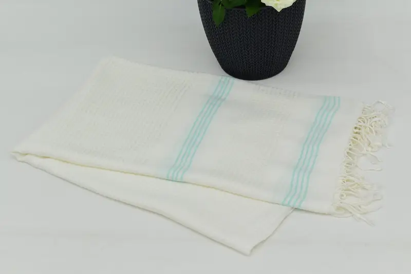 Personalized Gift For Him, Monogram Turkish Bath Towel, 68x36 Cotton Striped Towel, Travel Towel, Best Beach Towel, Sand-free towel, Beach towel - 4