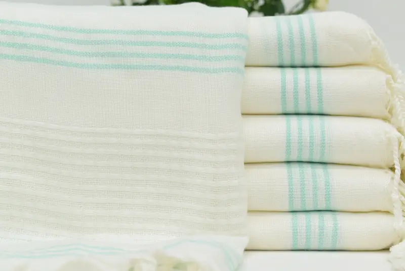 Personalized Gift For Him, Monogram Turkish Bath Towel, 68x36 Cotton Striped Towel, Travel Towel, Best Beach Towel, Sand-free towel, Beach towel - 1
