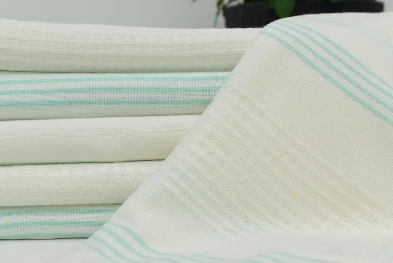 Personalized Gift For Him, Monogram Turkish Bath Towel, 68x36 Cotton Striped Towel, Travel Towel, Best Beach Towel, Sand-free towel, Beach towel - 3