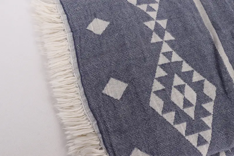 Turkish Bedcover, Personalized Blanket, 70x60 Cotton Geometric Towel, Monogram Beach Blanket, Summer Gift, Decorative Blanket, Wedding Favors - 7