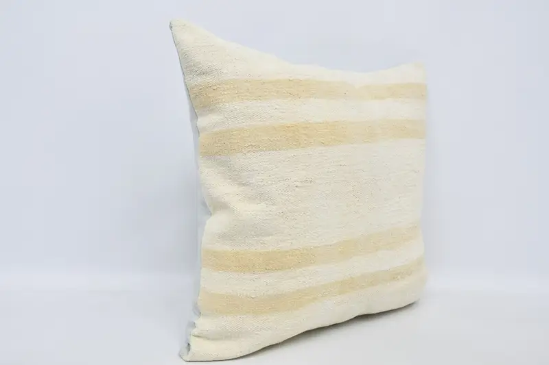 Kilim Pillow Cover, Nomadic Cushion Case, Antique Pillows, 28x28 White Pillow Cover, Ethnic Cushion Case, Pillow Cover, Boho Pillow Sham Cover - 3