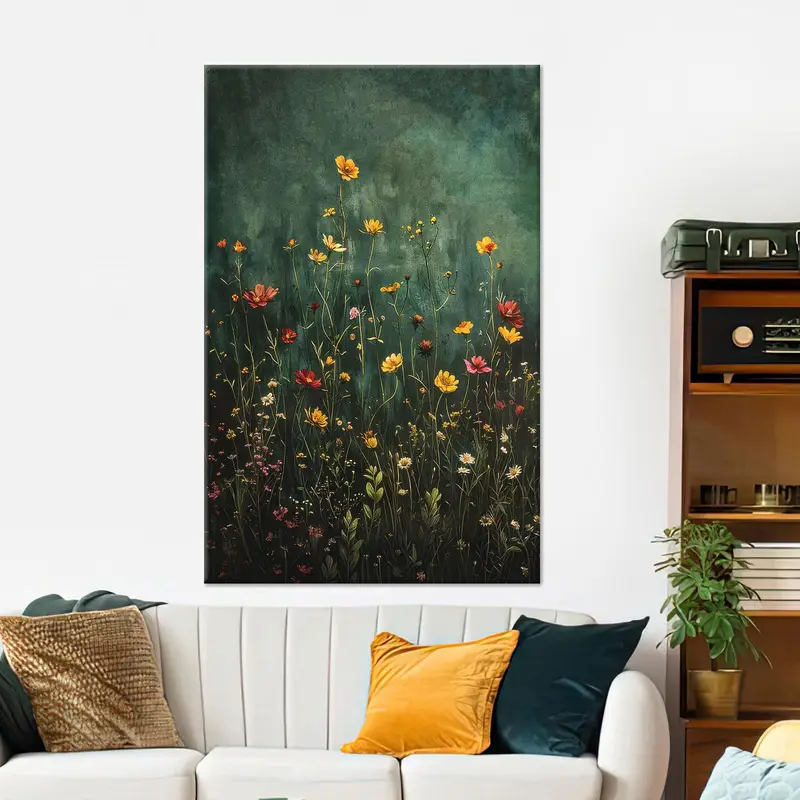 Vintage Botanical Printed Canvas: Modern, Trendy, Coastal Art