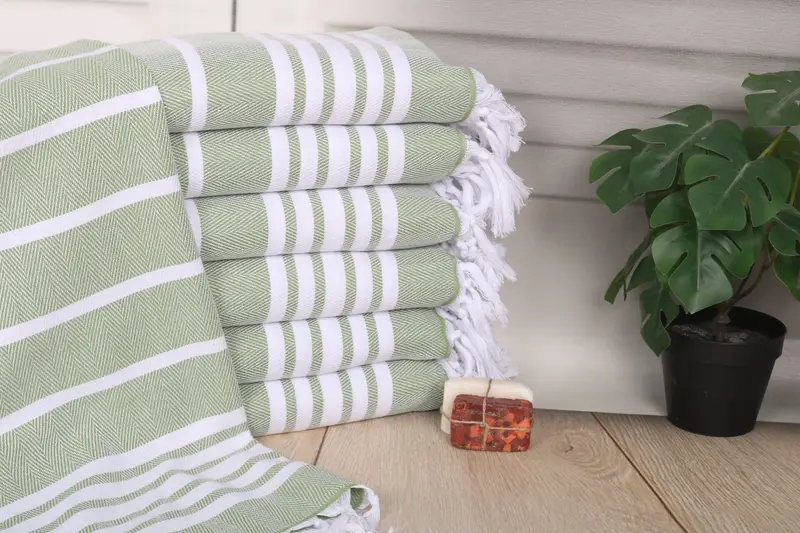 Turkish Tea Towel, Gift For Him, 40x20 Cotton Zig zag Towel, Baby Boy Gift, Small Bath Towels, Gym Towel, Monogrammed Hand Towel, Bridal Shower Gift - 1