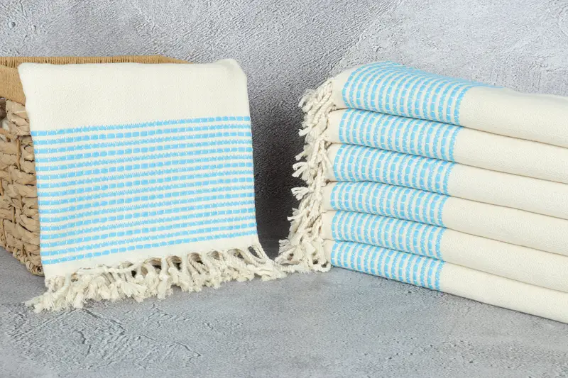 Quick-Dry Beach Towel, Travel Towel, Bachelorette Beach Towel, 70x36 Cotton Striped Towel, Absorbent towel, Best Beach Towel, Bachelorette Favor - 3