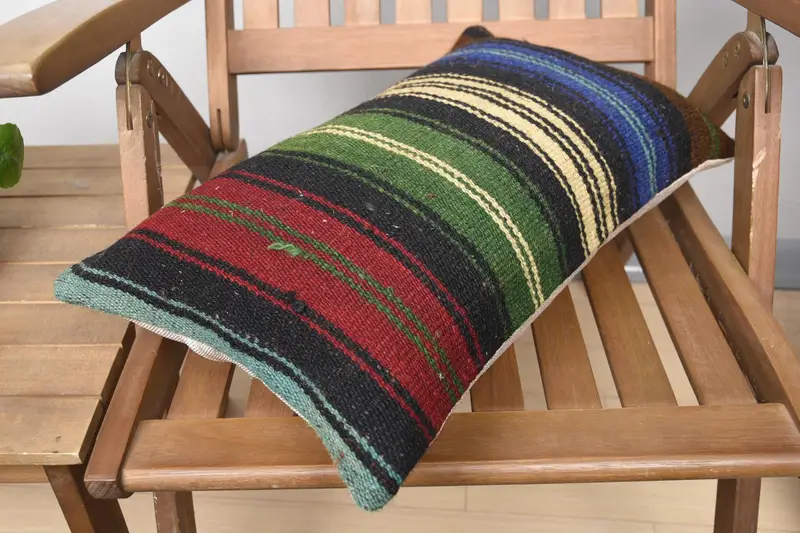 Pillow for Sofa, Rustic Pillow Cover, Pillow Sham, Interior Designer Pillow, Authentic Cushion, Turkish Pillow, Floor Pillow, 12x20 Red Pillow Cover - 4