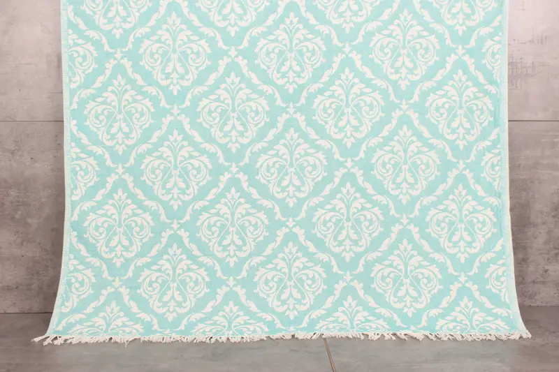 Turkish Towel Petrol Green Organic Cotton Bath Towel, 36x67 Inches