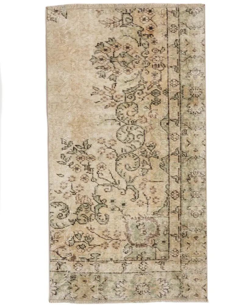 Teppich mit Tiermuster in Beige und Grün, 6,4 x 1,2 m, schickes Dekor