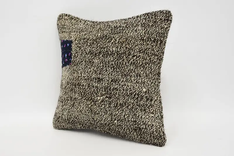 Boho Pillow, Pillow Sham, Shabby Chic Pillow, Designer Throw Pillow Cover, Kilim Cushion Sham, Gift Pillow, 12x12 Brown Pillow - 4