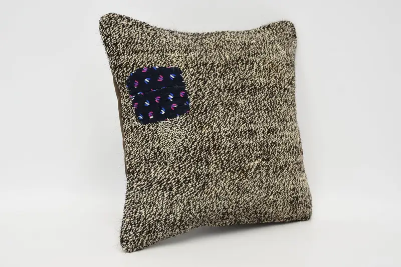 Boho Pillow, Pillow Sham, Shabby Chic Pillow, Designer Throw Pillow Cover, Kilim Cushion Sham, Gift Pillow, 12x12 Brown Pillow - 3