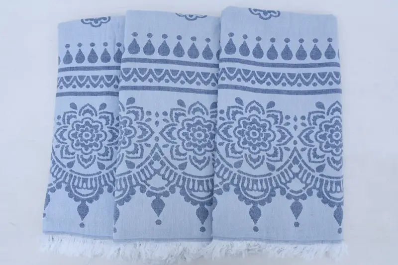 Turkish Bath Towel USA, Personalized Wedding Gift, Travel Towel, 70x40 Cotton Floral Patterned Towel, Gift Towel, Gift For Him, Sand-resistant towel - 5