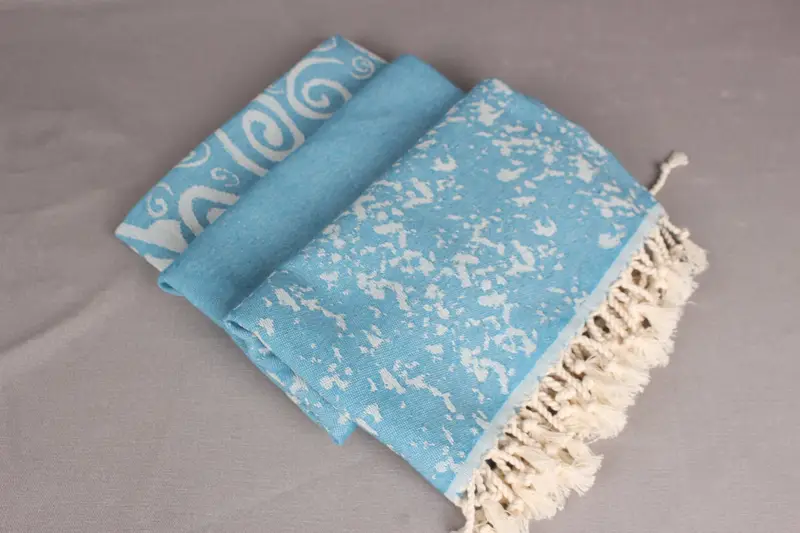 Yoga Towel, Gift For Bride, Bridesmaid Gift Towel, Bachelorette Gifts, Holiday Towel, 70x40 Cotton Carretta Patterned Towel, Monogram Turkish Towel - 8