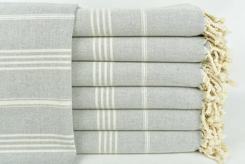 Housewarming Gift, Turkish Towel Bulk, Turkish bath towel, Turkish beach towel, Bride Gift, 68x40 Cotton Striped Towel, Beach Towel Bulk - 1