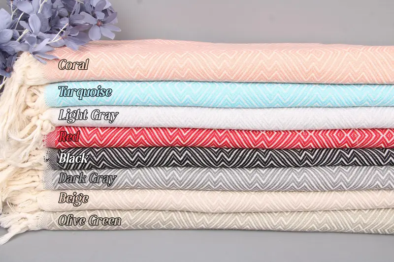 Diamond Throw Bridesmaid Gifts, 79x91 Cotton Throw, Rustic Geometric