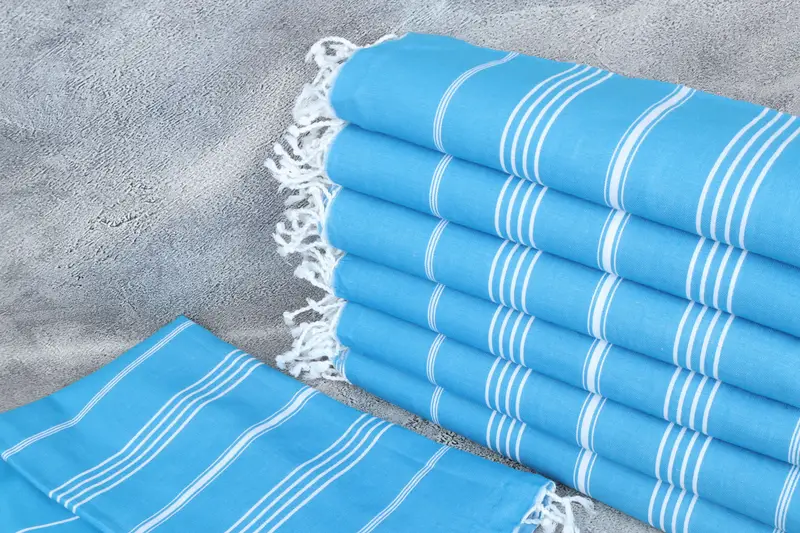 Fouta towel, 70x40 Cotton Striped Towel, Summer Gift Ideas, Wedding Gift, Gift Towel, Cotton towel, Beach Wedding Favor, Wedding Hand Made Gift - 2