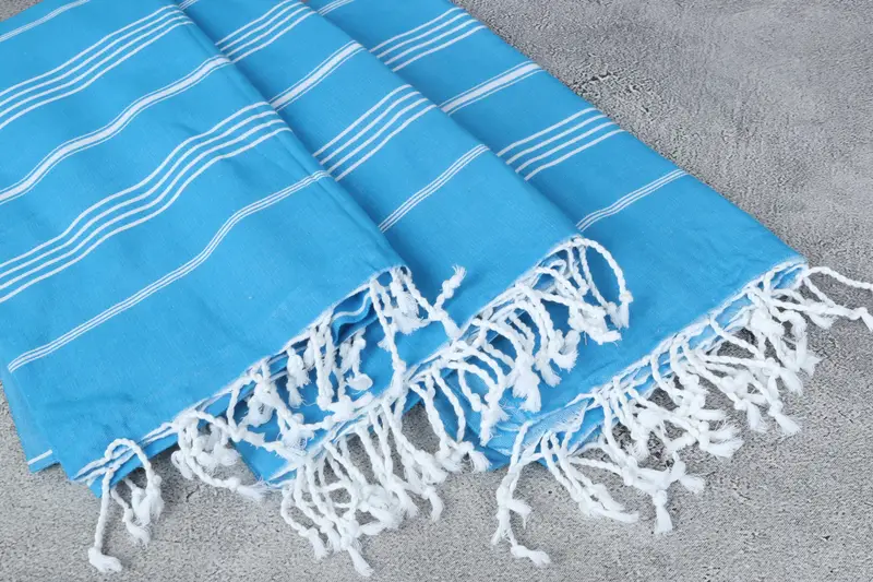 Fouta towel, 70x40 Cotton Striped Towel, Summer Gift Ideas, Wedding Gift, Gift Towel, Cotton towel, Beach Wedding Favor, Wedding Hand Made Gift - 5