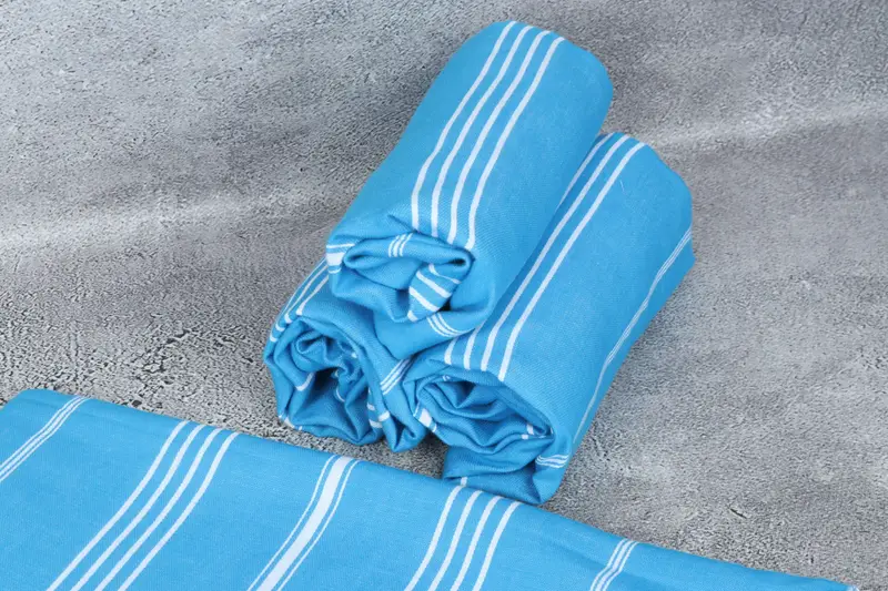 Fouta towel, 70x40 Cotton Striped Towel, Summer Gift Ideas, Wedding Gift, Gift Towel, Cotton towel, Beach Wedding Favor, Wedding Hand Made Gift - 8