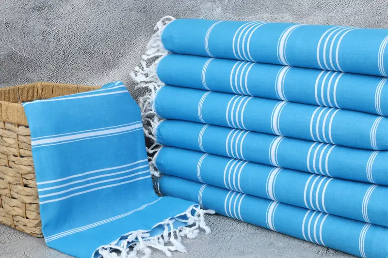 Fouta towel, 70x40 Cotton Striped Towel, Summer Gift Ideas, Wedding Gift, Gift Towel, Cotton towel, Beach Wedding Favor, Wedding Hand Made Gift - 3